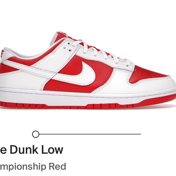 Nike White and Red Athletic Shoes